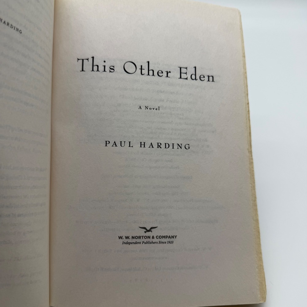This Other Eden Paul Harding Novel Booker Prize Shortlist Paperback 2024 Edition - Picture 3 of 6